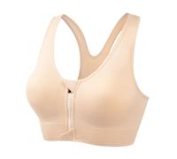 Soutien-Gorge de Sport Zippée Devant Dos Nageur avec Coussinets Soutien Élevé sous-vêtements de Sport Femme