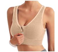 Soutien-Gorge de Sport Zippée Devant Dos Nageur avec Coussinets Soutien Élevé sous-vêtements de Sport Femme BrassièRe Sport Femme Brassiere Sport