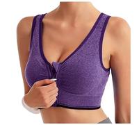 Soutien-Gorge de Sport Zippée Devant Dos Nageur avec Coussinets Soutien Élevé sous-vêtements de Sport Femme BrassièRe Sport Femme Brassiere Sport