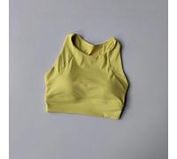 Soutien-Gorge De Yoga Pour Femmes,Fitness,Soutien-Gorge De Gymnastique À Fort Impact,Coussinet Push-Up,Gilet De Sport,Sous-Vêtements Respirants,Gilet De Course,Soutien-Gorge De Spo.Yellow.L
