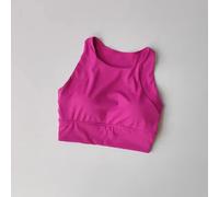 Soutien-Gorge De Yoga Pour Femmes,Fitness,Soutien-Gorge De Gymnastique À Fort Impact,Coussinet Push-Up,Gilet De Sport,Sous-Vêtements Respirants,Gilet De Course,Soutien-Gorge De Spo.Rose Red.L