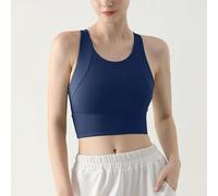 Soutien-Gorge De Yoga Pour Femmes,Fitness,Soutien-Gorge De Gymnastique À Fort Impact,Coussinet Push-Up,Gilet De Sport,Sous-Vêtements Respirants,Gilet De Course,Soutien-Gorge De Spo.Blue.L