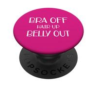 Soutien-Gorge décontracté pour fête avec Cheveux décoiffés PopSockets PopGrip Adhésif