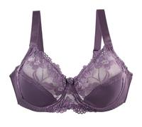 Soutien-Gorge Dentelle Soutien Gorge Anti Rides Sous-vêtements femme 36/80 38/85 40/90 42/95 44/100 46/105 BCDEF soutien-gorge Sexy en dentelle pour BrassièRe Sans Bretelles Femme (Purple, 105E)