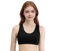 Soutien-gorge d'entraînement fin pour filles, soutien-gorge confortable et respirant, sous-vêtements sans fil, soutien-gorge puberté doux avec coussinets amovibles, soutien-gorge léger à porter au