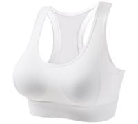 Soutien-gorge D'entraînement For Femme - Design Push-up Anti-affaissement, Couverture Complète Du Bonnet Avec Larges Bretelles, Dos À Crochets À 3 Rangées Pour(White,L)