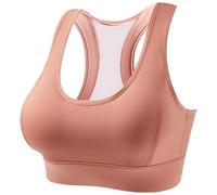 Soutien-gorge D'entraînement For Femme - Design Push-up Anti-affaissement, Couverture Complète Du Bonnet Avec Larges Bretelles, Dos À Crochets À 3 Rangées Pour(Pink,L)