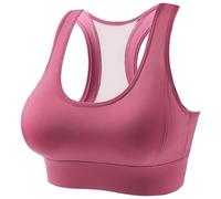 Soutien-gorge D'entraînement For Femme - Design Push-up Anti-affaissement, Couverture Complète Du Bonnet Avec Larges Bretelles, Dos À Crochets À 3 Rangées Pour(Rosered,S)