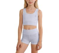 Soutien-gorge d'entraînement sans coutures et non rembourré pour adolescentes - Souple, confortable, sans armatures pour l'école et la vie quotidienne, lilas, 9-12 ans