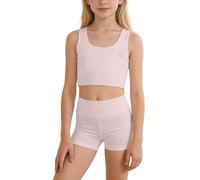 Soutien-gorge d'entraînement sans coutures et non rembourré pour adolescentes - Souple, confortable, sans armatures pour l'école et la vie quotidienne, Rose, 12-15 ans