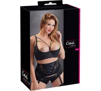 Cottelli Plus Size - Strappy, Ringed Push-Up Bra (Black) - 85E