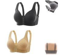 Soutien-Gorge Detox & Shape Power Lift, Soutien-Gorge à Fermoir Avant, Soutien-Gorge de détoxification de la lymphvité de Correction de Levage ionique (C+D,42/95)