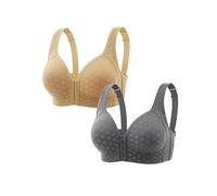 Soutien-Gorge Detox & Shape Power Lift, Soutien-Gorge de Levage ionique et de désintoxication lymphatique, Soutien-Gorge à Fermoir Avant (C-2PCS,44/100)