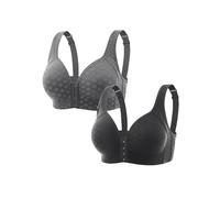 Soutien-Gorge Detox & Shape Power Lift, Soutien-Gorge de Levage ionique et de désintoxication lymphatique, Soutien-Gorge à Fermoir Avant (H-2PCS,44/100)