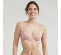 DIM Femme avec Armatures Generous Coton Bio X1 Soutien-Gorge, Rose Argile, 90C EU