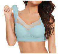 Soutien Gorge Dim Generous Dos Nu sans Bretelle Brassiere Sport Femme Correcteur De Posture Minimiseur Forte Poitrine Complexe Arum Bandeau Noir Armature Dentelle