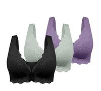 Soutien Gorge Dos Nu Bandeau Dentelle Noir Dos pour Dormir Brassiere Grossesse Femme Taille Unique Sport Maintien Brassière Rembourrée Débardeur Allaitement Set sous Vetement Bustier sans