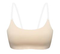 Soutien Gorge Dos Nu Femme Ultra Fin en Soie glacée Brassière Soutien-Gorge de Sport Zippée Française Rembourré Deep-V Plunge lissant Le Bralette Douce pour Sommeil