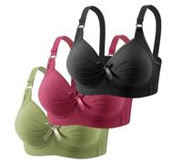 Soutien Gorge Dos Nu Soutien-Gorge Push Up Classique Brassière Grossesse Allaitement Extensible Clips Amovibles Rallonge 3 Positions Firmlift Sexy Grey 48