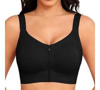 Soutien Gorge Dos Nu Soutien Gorge Sans Armature Bandeau Soutiens Maternité Femme Avec Attache Devant Adhesif Push Up Soutif Brassière Coussinets D'Allaitement Decollete Plongeant Noir Lavable