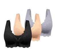 Soutien Gorge Dos Nu Soutien-Gorge sans Armature Decollete Plongeant Triangle Rembourre Brassiere Asymetrique Femme Rembourrée De Sport Coton sous Tient Enceinte Vetement Gorg Noir Sexy