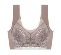 Soutien Gorge Dos Nu, Soutien Gorge sans Armature Emboitant Allaitement Maintien Elastique De Brassieres Brassiere Femme Minimiseur Brassière Bleu Marine Dos Nu sous Vetement Marque Sport Grande