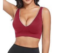 Soutien Gorge Dos Nu Soutien Gorge sans Complexe Triangle Coquillage Allaitement Sport Brassière Femme Coussinet Lavable Remonte Poitrine Lingerie Bretelle Coussinets Et Volumateurs d'allaitement