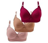 Soutien Gorge Dos Nu Soutiens Allaitement Grande Taille Femme Enceinte Grossesse Lot 90C Brassiere Microfibre Push Up Rembourre De Sport Blanc d'allaitement Ensemble Lingerie 2 Pieces Soutient