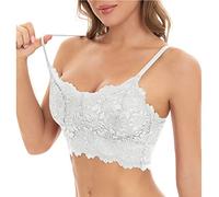 Soutien-Gorge en Dentelle Confortable et Décontracté Brassiere Femme Quotidien Soutien-Gorge Dentelle Sexy Respirant sous-Vêtements pour Femme Lace Bra Top Soutien-Gorge Coton sans Couture