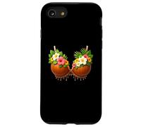 Soutien-gorge en noix de coco pour Halloween, costume de bricolage amusant d'été hawaïen Coque pour iPhone SE (2020) / 7 / 8