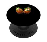 Soutien-gorge en noix de coco pour Halloween, costume de bricolage amusant d'été hawaïen PopSockets PopGrip Adhésif