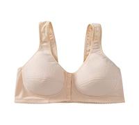 Soutien Gorge Féminin Sans Armature Avant Fermeture Dos En T Grande Taille Sans Couture Non Rembourré Grand Buste Deux Mille Quatre Vingt Cinq Fin Sans Baleine Effet Push Up Bretelles Larges Style Déb