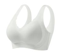 Soutien-Gorge Femme Armature Sexy Col en V Brassiere avec Coussinets Bralette sans Coutures Classiques soie glacée a une sensation de fraîcheur sans trace