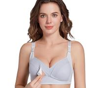 Soutien Gorge Femme avec Bonnet Complet Fermeture Devant Sport Maintien Extreme Soutien Gorge sans Armature Sexy Respirant Confortable Brassière Forte Poitrine