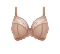 ELOMI Charley Stretch Lace Underwire Plunge Bra Soutien-Gorge Plongeant, Beige, 100FF Femme