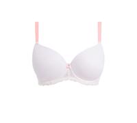 Freya Soutien-gorge Offbeat à armatures – Demi-corbeille moulée, décolleté plongeant – Blanc 95D