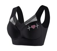 Soutien-Gorge Femme Push up sans Couture Anti-affaissement, sans Armature Poitrine Respirante Soutien-Gorge à Larges Bretelles Confortable Brassière Sport Rembourré pour Quotidien Fitness Yoga
