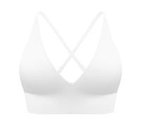 Soutien-Gorge Femme sans Armature Sexy Col en V Brassiere Sport Femme Maintien Fort avec Coussinets sans Coutures Classiques Maintien Soutien Gorge Fitness