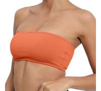 Soutien-gorge fin sans couture pour femme - Soutien doux - Grande poitrine - Petit bonnet fixe - Respirant, Orange, M