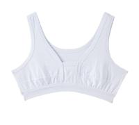 Soutien-gorge For Personnes Âgées Sans Fil Ample En Coton Gilet Maman Confortable Bralette Débardeur For Femmes Plus Âgées, 2026(White,L)
