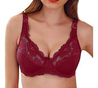 Soutien-Gorge Grande Taille Classiques Sexy Dos Transparent Florale Chemises 1PC pour Femme et Fille sans Armature Ete Sports Bra Lingerie Sport Wireless Camisole Pyjama Lace Bra