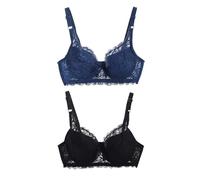 Soutien Gorge Grande Taille Femme 1/2PCS Dentelle Soutien-Gorge Push Up Femme Sexy Soutiens-Gorge Dos Nu Femme Brassiere Confortable Respirant sous-Vêtements pour Fitness Running Jogging