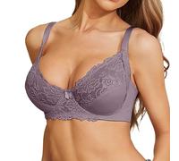 Soutien Gorge Grande Taille Femme Sexy- Soutien Gorge Push Up Deep V Couleur Unie Confortable Respirante Lingerie Chic Et Elégant Doux Mature Brassière Coupe Régulière Bra Polyvalent Base 2026