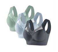 Soutien Gorge Grande Taille Lot de 3 Brassiere Sport Femme Soutien Gorge sans Armature Push up Grande Taille Maintien Extreme Confort Anti Affaissement Soutien-Gorge sans Couture Dos Nu Corsets