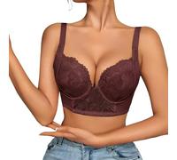 Soutien Gorge Grande Taille Soutien-gorge à armatures brodé pour poitrines généreuses,bonnets fins,avec larges supports latéraux et fermeture à cinq points au dos pour un confort et un galbe optimaux.