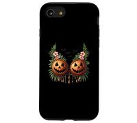 Soutien-gorge hawaïen en coquille de noix de coco citrouille Jack O Lantern Halloween Coque pour iPhone SE (2020) / 7 / 8