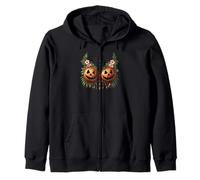Soutien-gorge hawaïen en coquille de noix de coco citrouille Jack O Lantern Halloween Sweat à Capuche