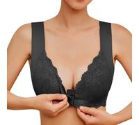 Soutien Gorge Invisible Femme - Soutien-Gorge français Conception Frontale Fermeture Dos en T Grande Taille Confortable sous vêtements pour Poitrine Large sans Armatures