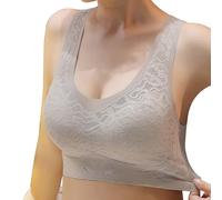 Soutien Gorge Invisible Soutien Gorge sans Armature Brassiere Femme sans Armature Dentelle Sexy Bonnet Galbant Bretelles Ajustables Grande Taille (Note : Contient Armature → Gardé Car dans Source)