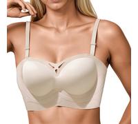 Soutien Gorge Invisible Soutien Gorge sans Armature Brassiere Femme sans Armature Été 2026 Désir Pur Fine Poitrine Généreuse Petit Bonnet Rétractable Respirant Léger